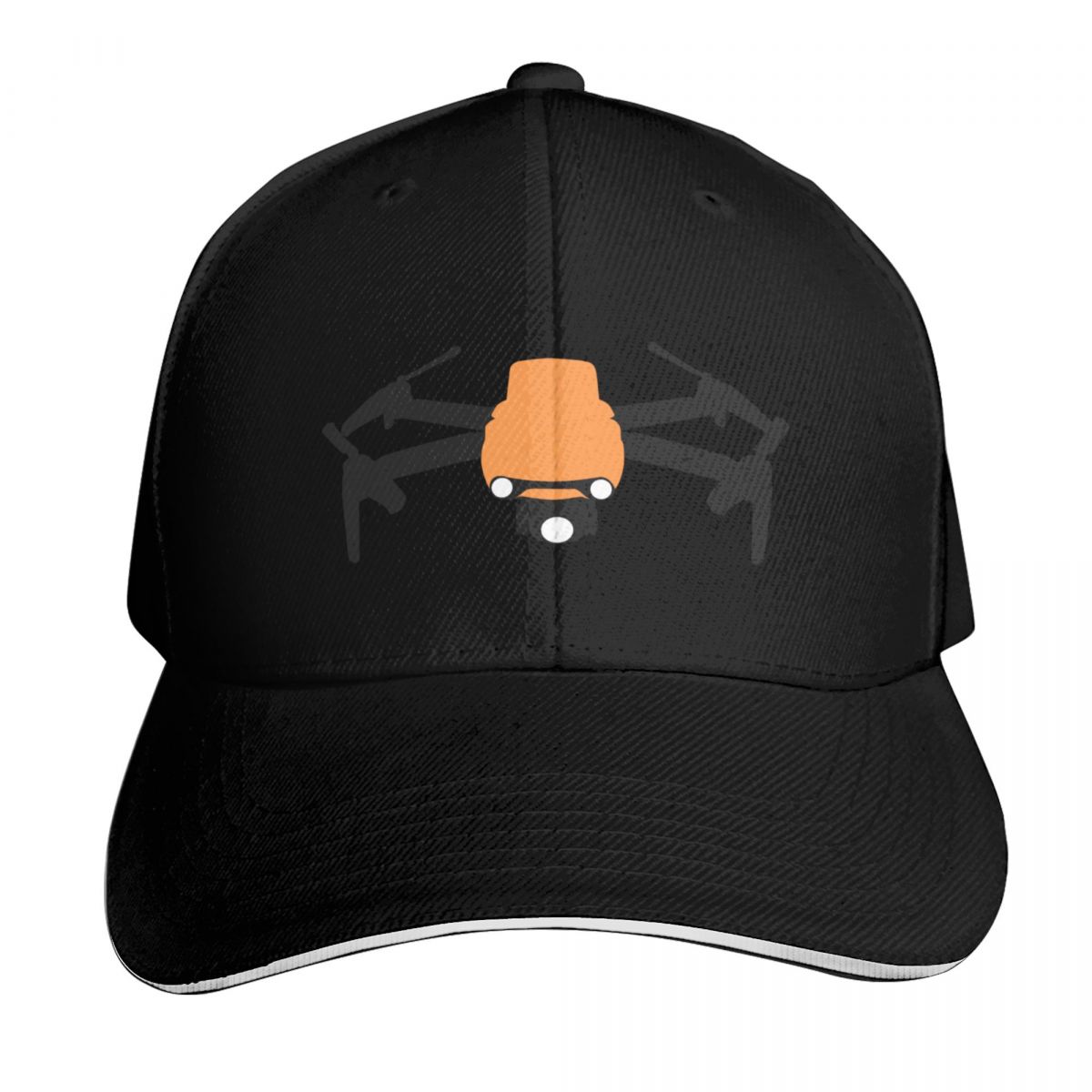 Autel Drone Evo Nano - Autel EVO Nano Nano+ オレンジ ドローン用ベースボールキャップ。サイズ調整可能なバックル付き。吸湿速乾素材、カーブしたつば、クラシックなフィット感。