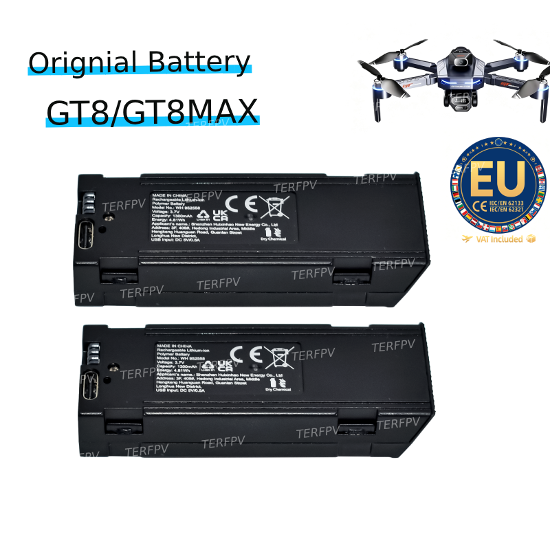 Eachine Drone E58 - オリジナル GT8 ドローンバッテリー GT8Max クアッドコプター 8K