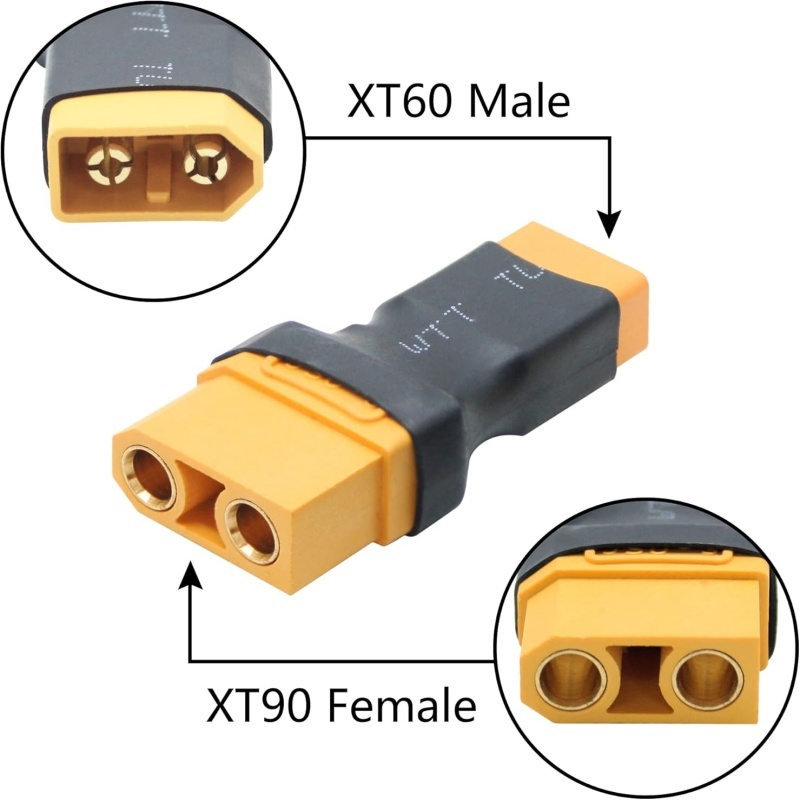 2個入り/1セット XT90 オス-メス - XT60 オス - Drone Charger のレビューと価格