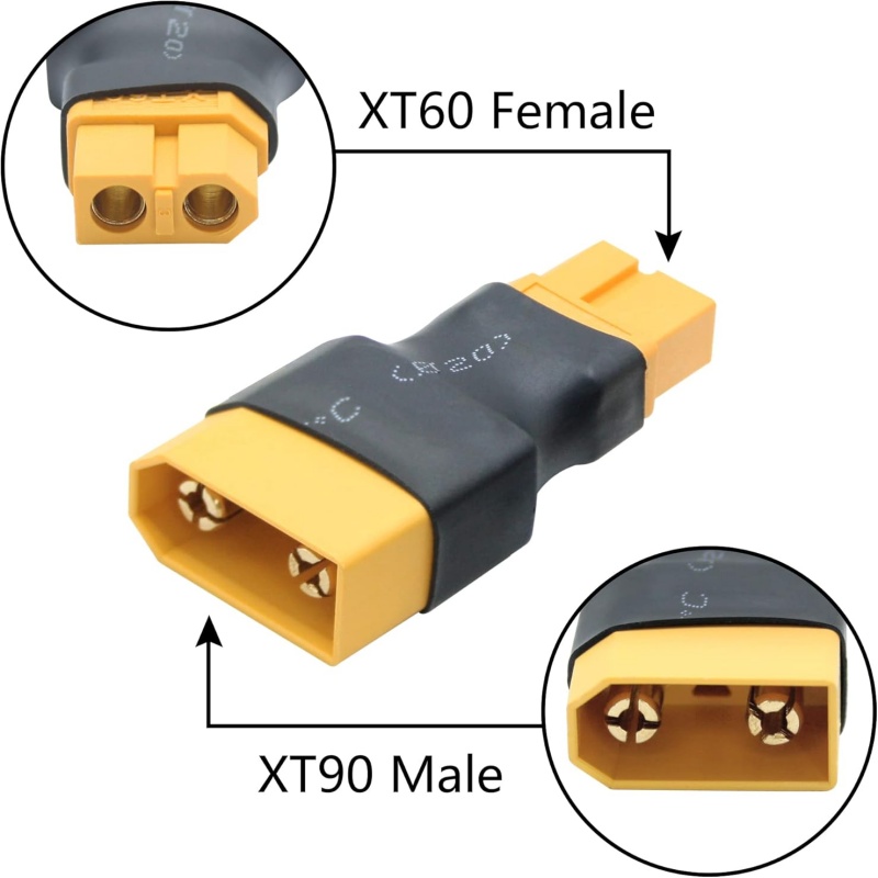 2個入り/1セット XT90 オス-メス - XT60 オス - Drone Charger のレビューと価格