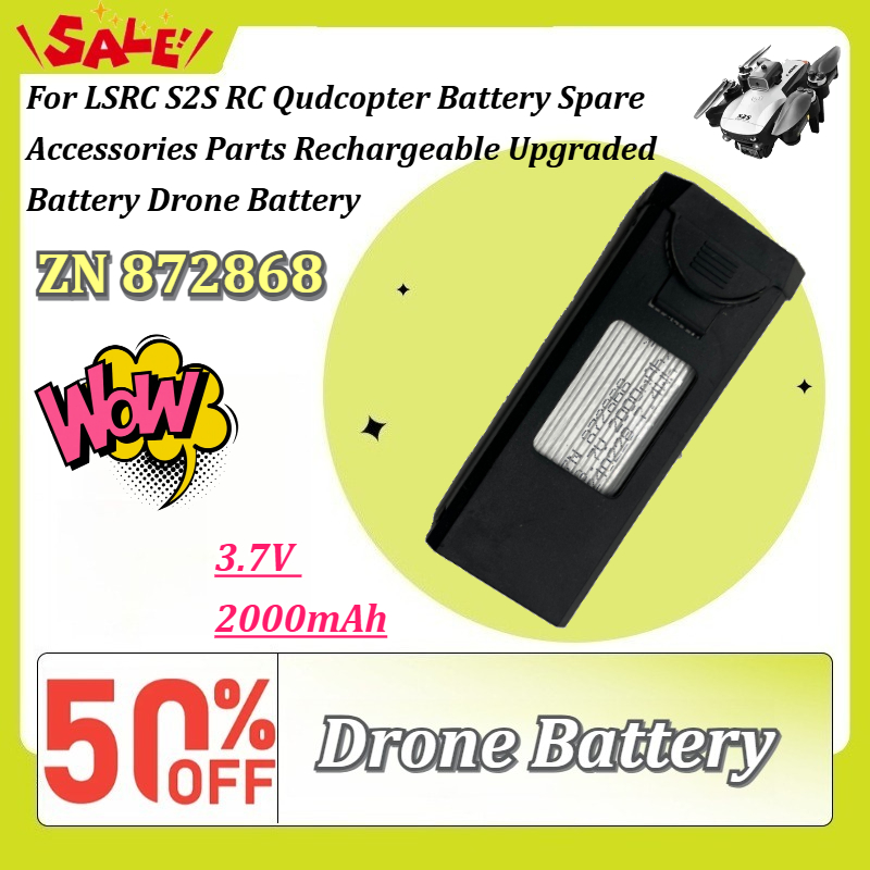 新しい ZN872868 3.7V 2000mAh LSRC - Eachine Drone E58 のレビューと価格